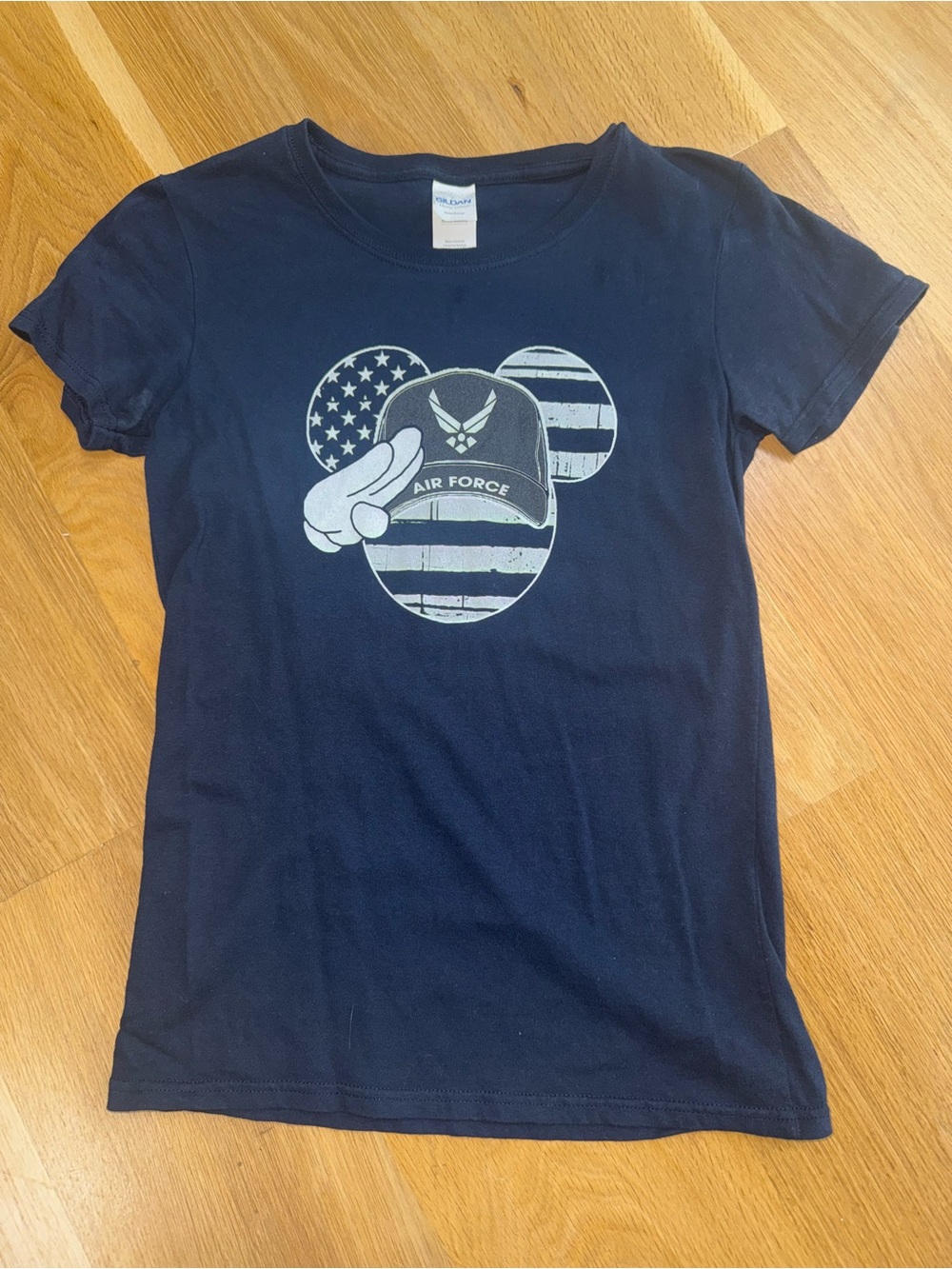 Navy Blue Air Force Graphic Tee - Picture 2 of 4